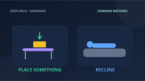 An arrow places a book on a table beside a person reclining on a sofa.